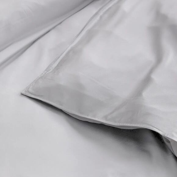 Bamboo Duvet Cover in Light Grey Quince Bamboo Duvet Cover Light Grey Size King/Calking